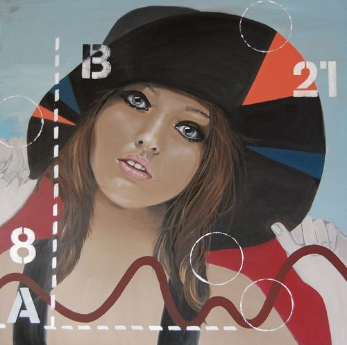 Taartgrafische hoed..