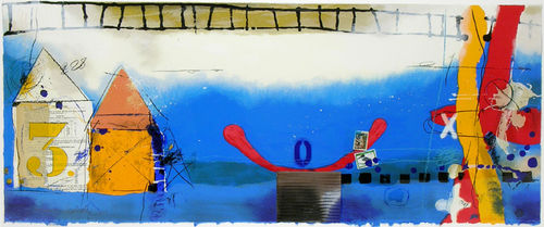 Liggend blauw  e.a.
