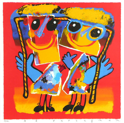 Tweeling met springtouw