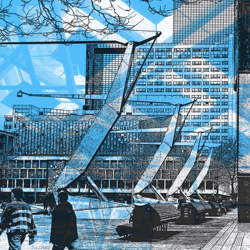 Lantaarns bij De Doelen