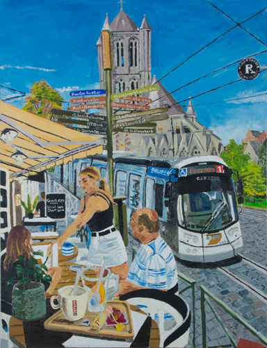 De tram naar Evergem