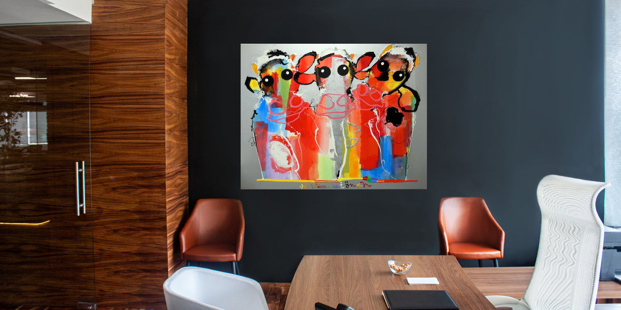 Drie Hollandse koeien